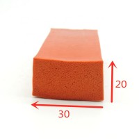 30x20 mm extrusion square silicone rubber gasket