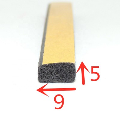 Self adhesive rectangle  EPDM sponge rubber seal